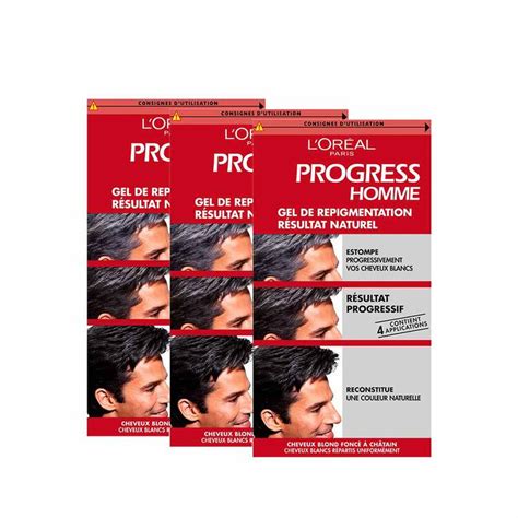 l'oréal paris progress homme|oreal progress homme lot 3.